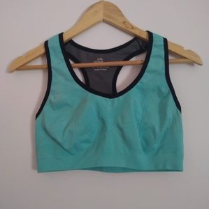 Light blue sports bra
